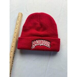 Adult BACKWOODS KNIT BEANIE Hat Unisex OSFM  Red Stretch‎